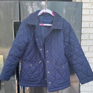 Janie and Jack Dark Blue Quilted Coat